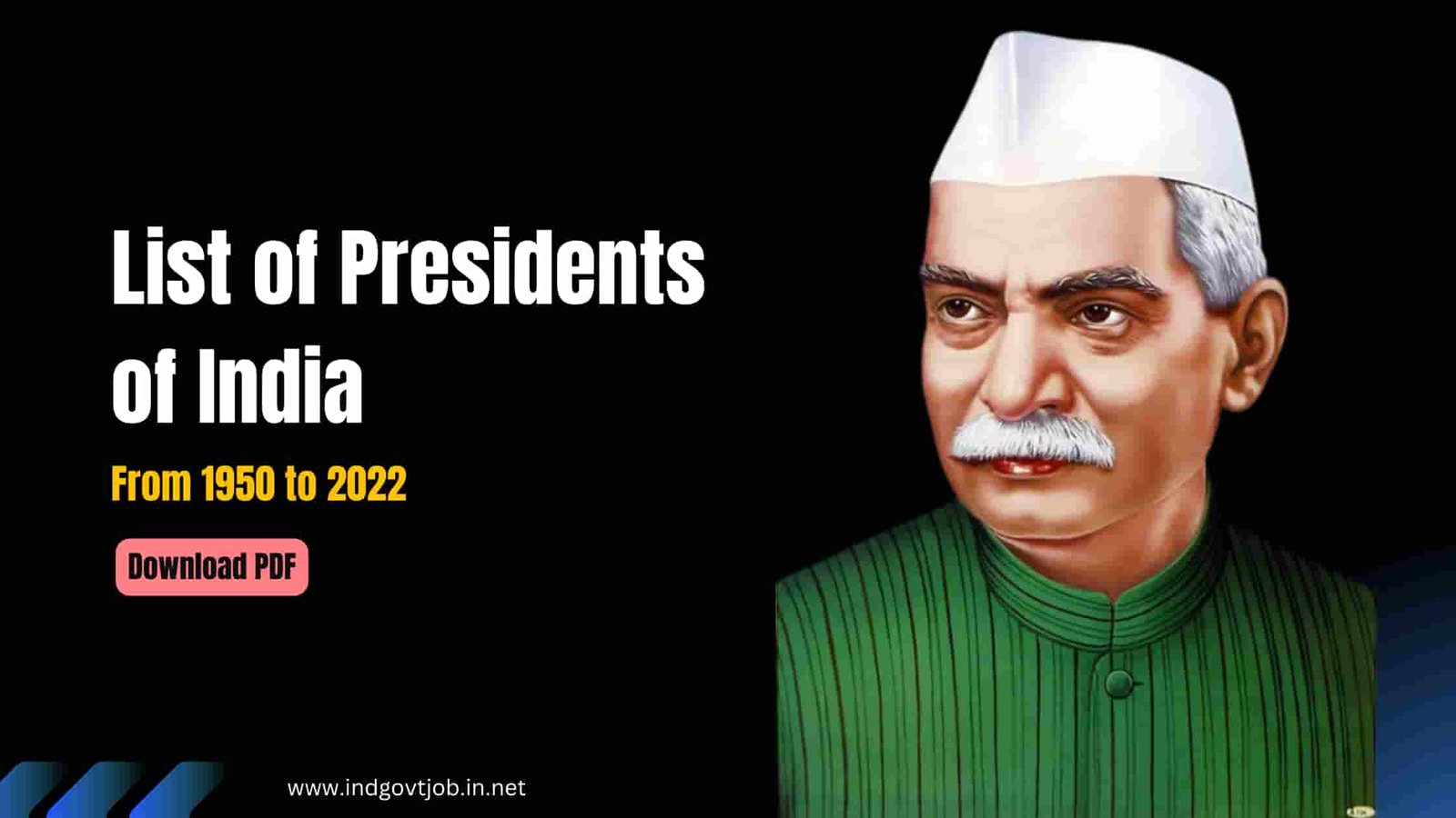 list of presidents of India pdf